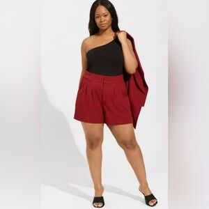 Torrid Women's Wide Leg Studio Pique Short